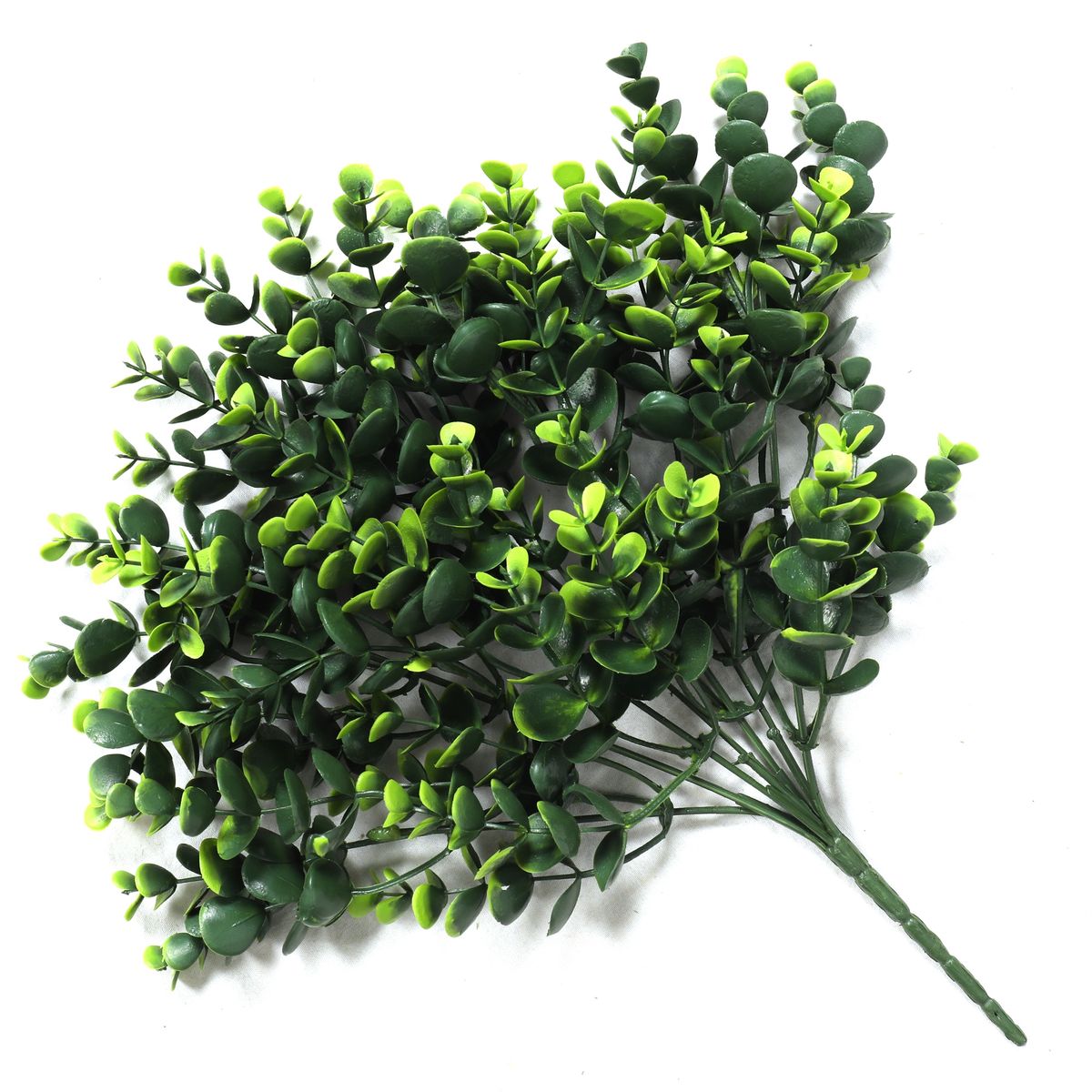 VADELL - Hierba hoja redondeada verde, rama decorativa de 33 cm con protección UV Vadell Home