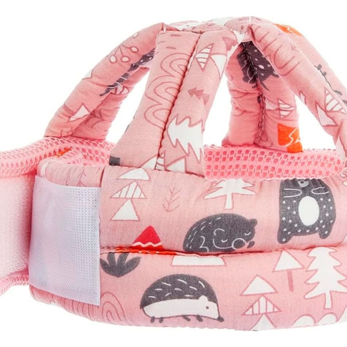 U BUY - Casco Gorro Protector Cabeza Acolchado Anti Golpes Para Bebé ROSADO.