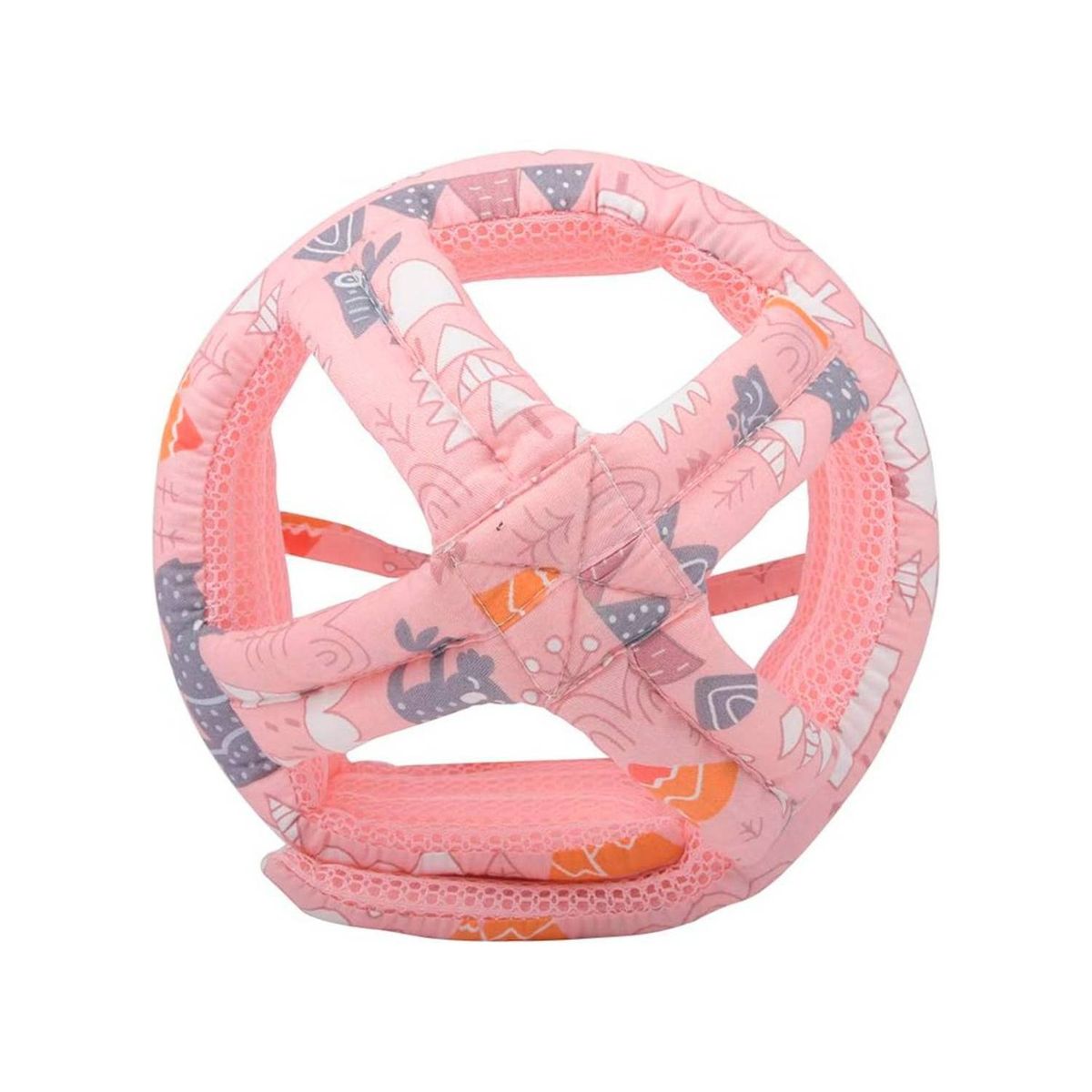 U BUY - Casco Gorro Protector Cabeza Acolchado Anti Golpes Para Bebé ROSADO.