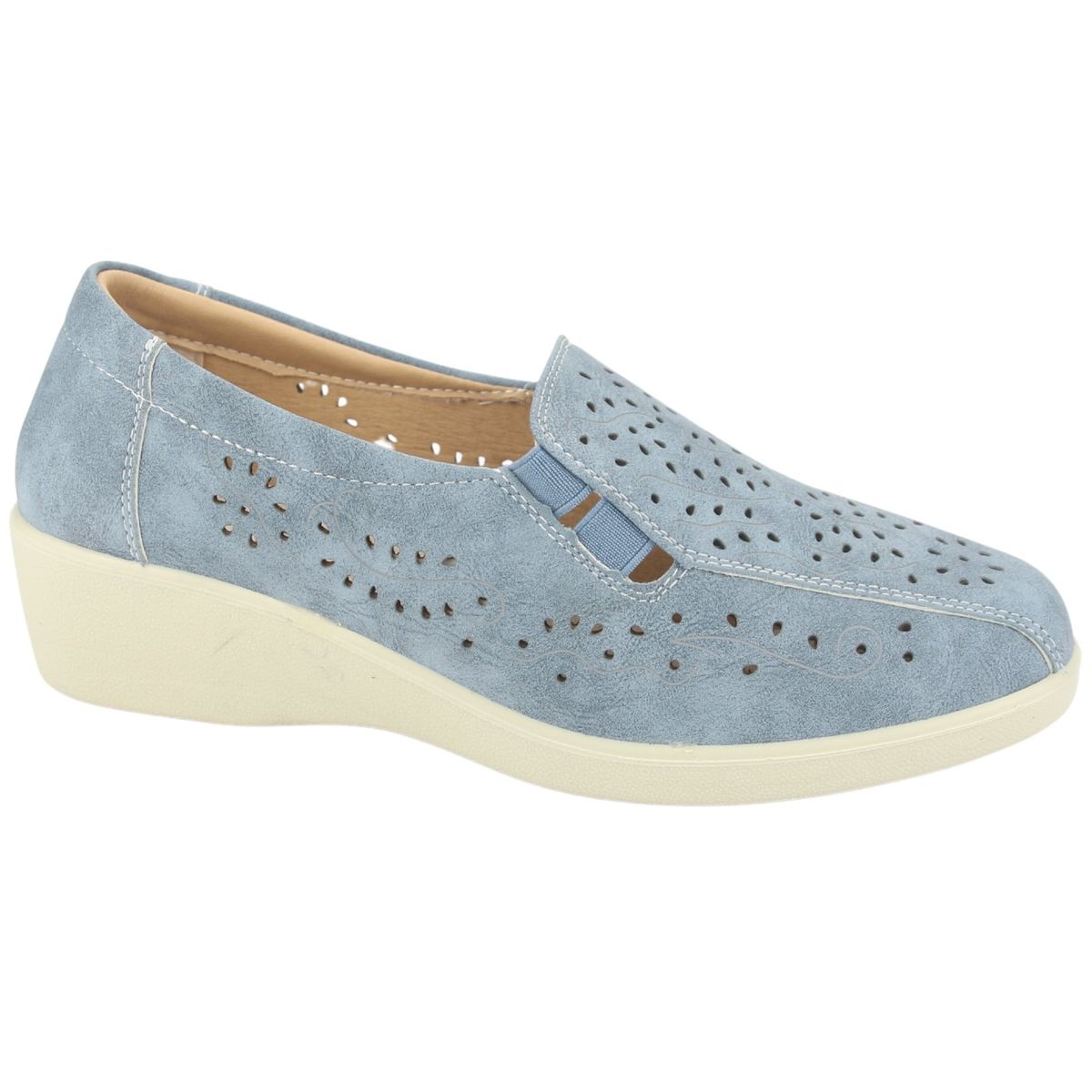 CHALADA - Mocasin Mujer Azul Casual Chalada Dina-1