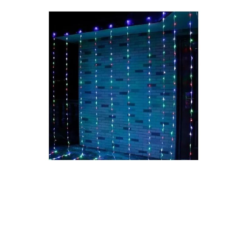 GENERICO - Cortina 320 Led 3x2 Mts Multicolor Cascada Matrimonio Evento