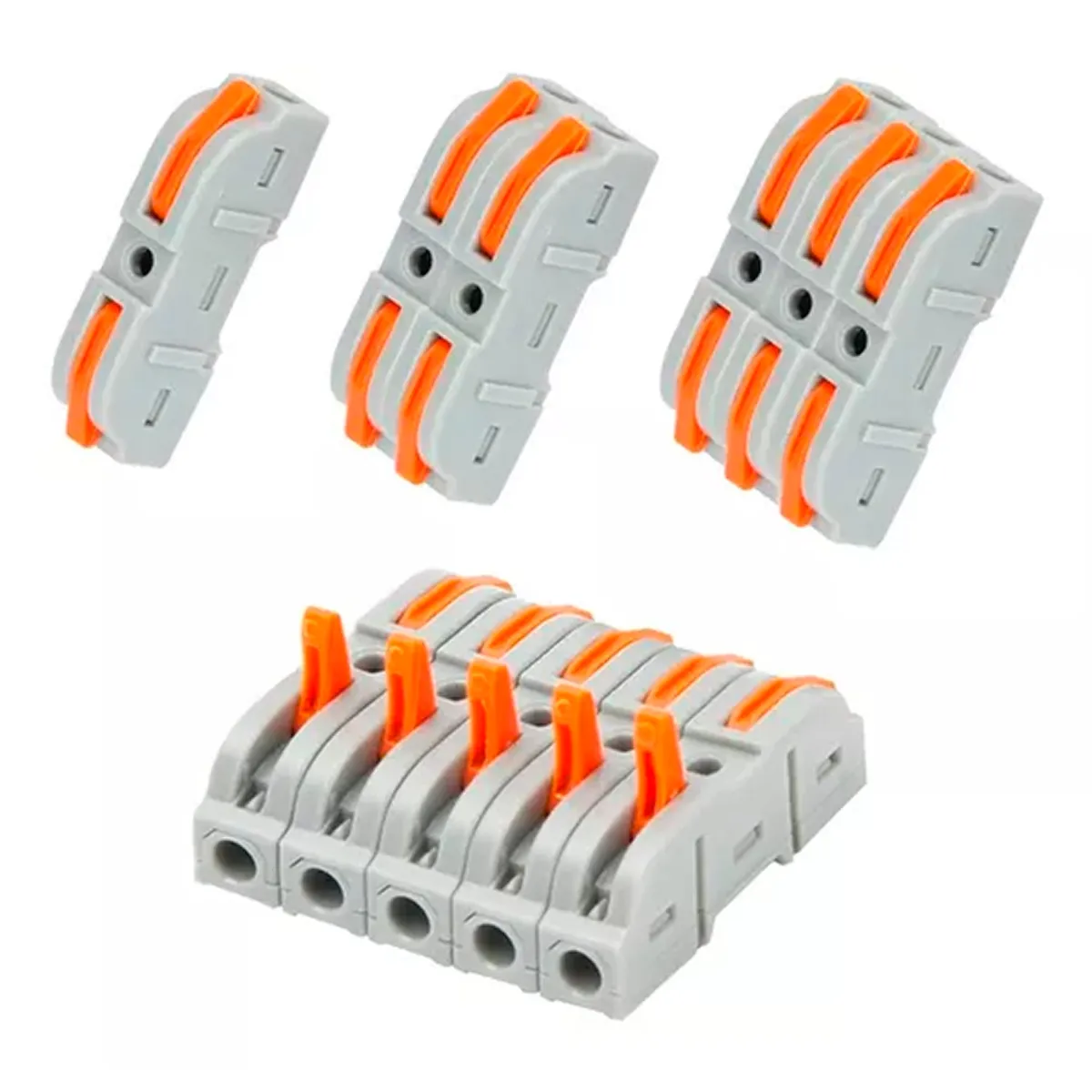 ESHOPANGIE - Set 100 Conectores De Cable Rapido Tipo Wago 1-1 Entrada