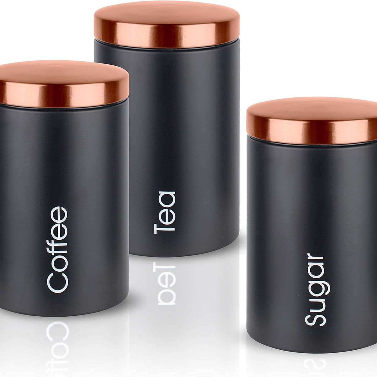 WAKESHOME - Set de Recipientes Elegantes para Cocina Cafe Azucar Té