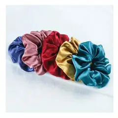 GENERICO - Colet Scrunchie variedad de colores Novedad YM 3 unidades.