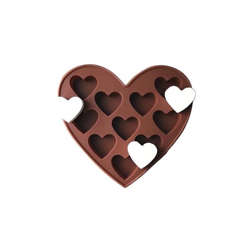 GENERICO - Molde Acrílico Chocolate Molde Silicona Oso Corazon.