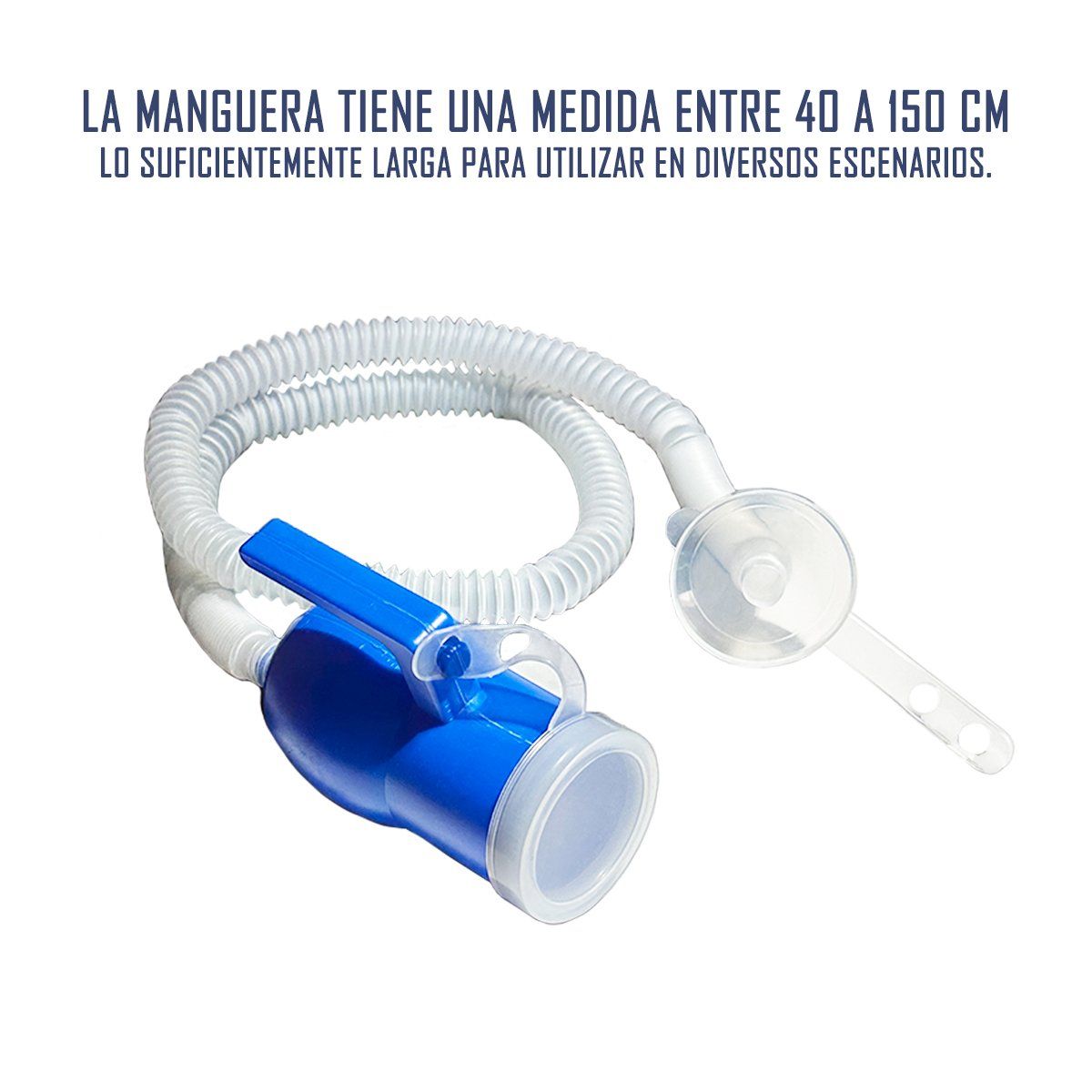 GENERICO - Pato Urinario Masculino Con Manguera - Capacidad De 2000 Ml
