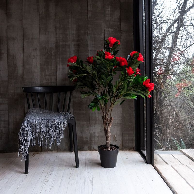 VADELL - Arbol de Rododendro rojo de 120 cm Vadell Home