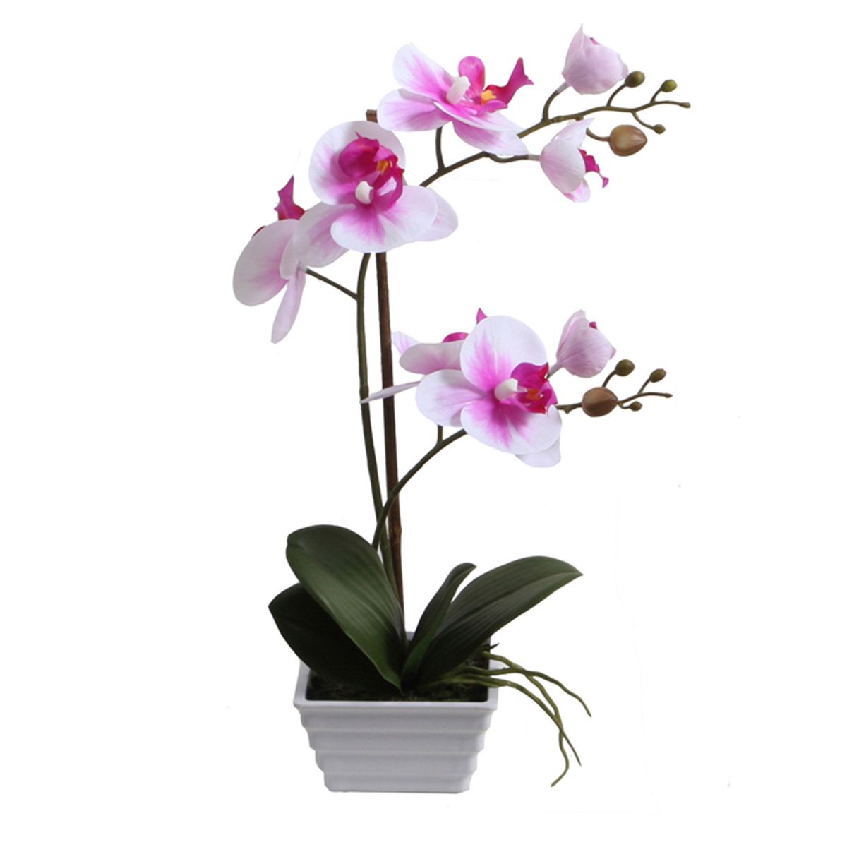 VADELL - Orquídea rosada 44 cm en macetero Vadell Home