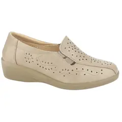 CHALADA - Mocasin Mujer Beige Casual Dina-1