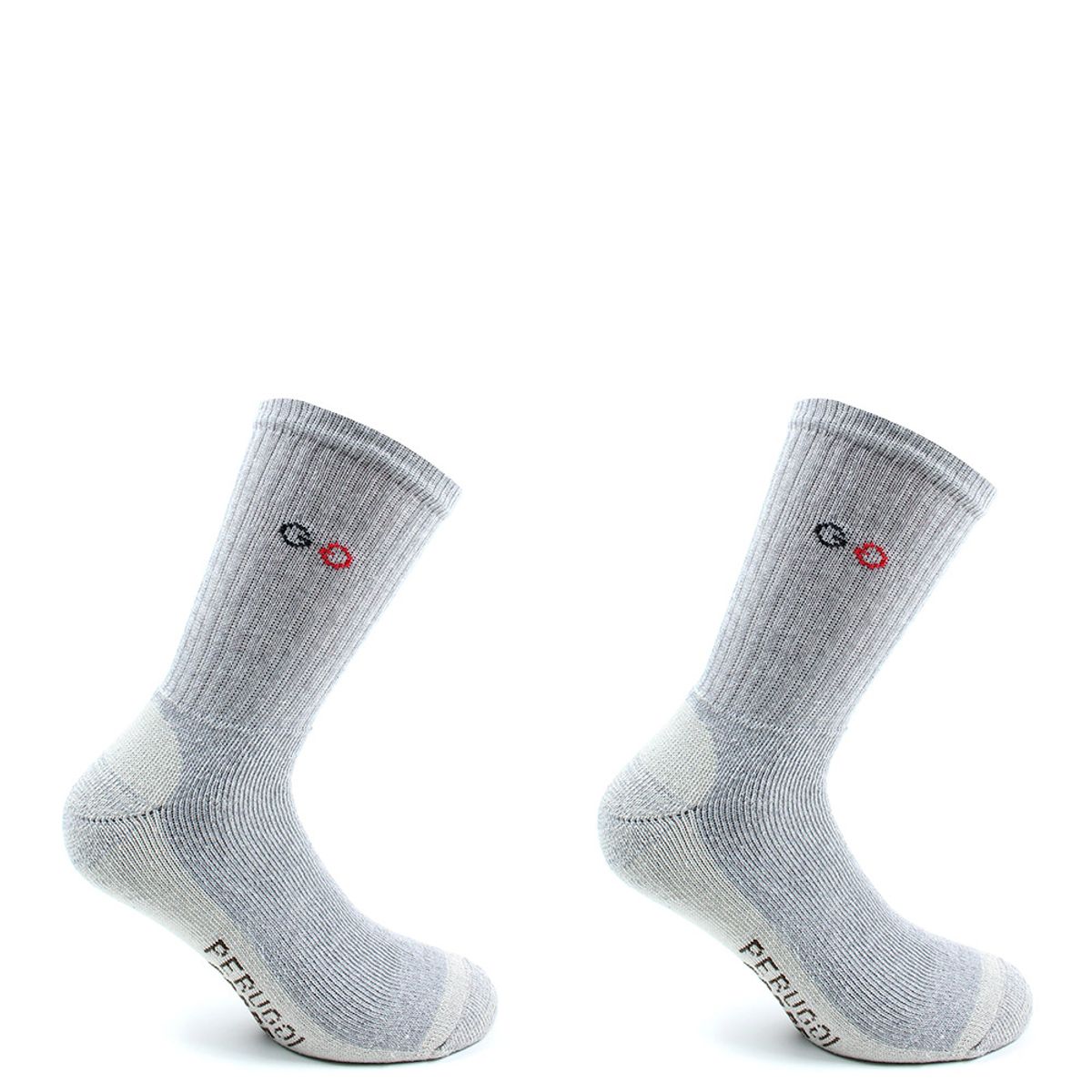PERUGGI - Calcetín Cobre + Algodón Deportivo Bi-Pack Gris PERUGGI