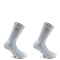 PERUGGI - Calcetín Cobre + Algodón Deportivo Bi-Pack Gris