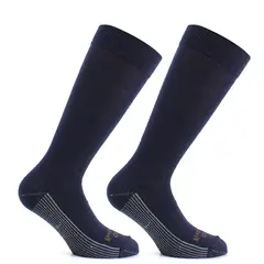 PERUGGI - Calcetín Cobre + Dralón Largo 3/4 Bi-Pack Azul