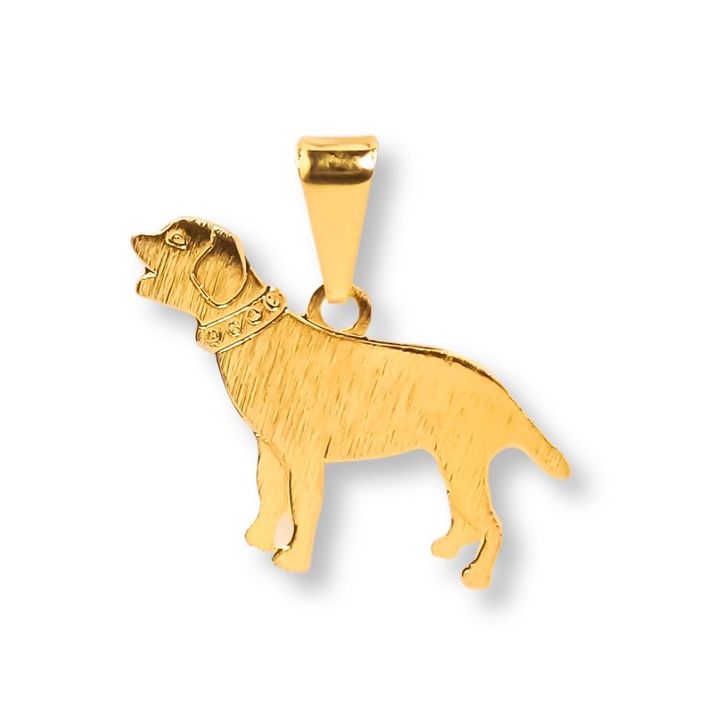 ANDREA COGGIOLA JOYAS - Colgante Perrito Ladrando Enchapado Oro 18K