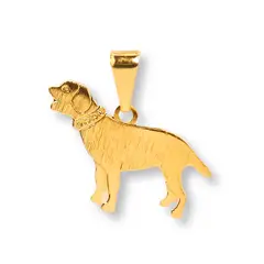 ANDREA COGGIOLA JOYAS - Colgante Perrito Ladrando Enchapado Oro 18K