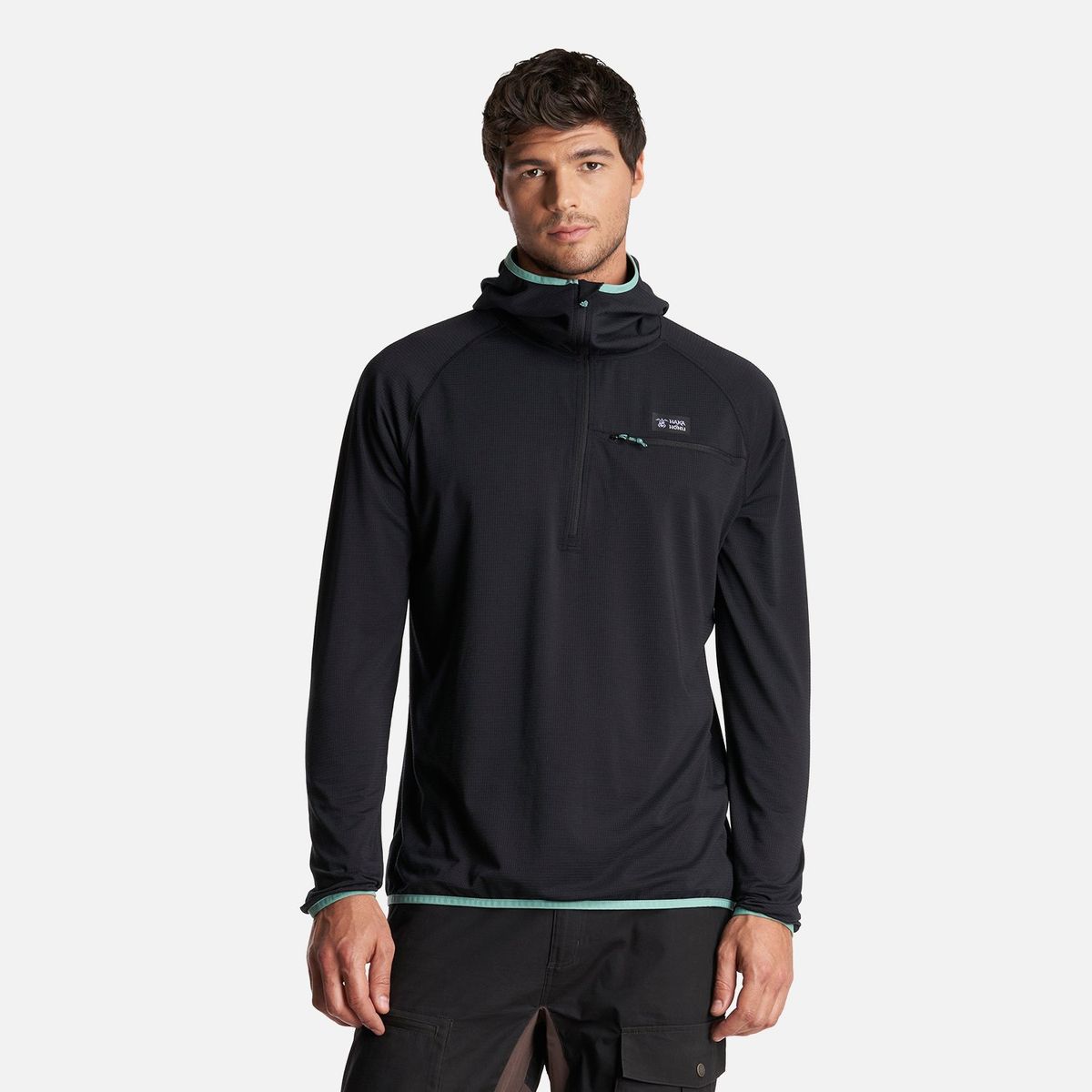 HAKA HONU - Poleron Hombre Taina Pro Negro Haka Honu