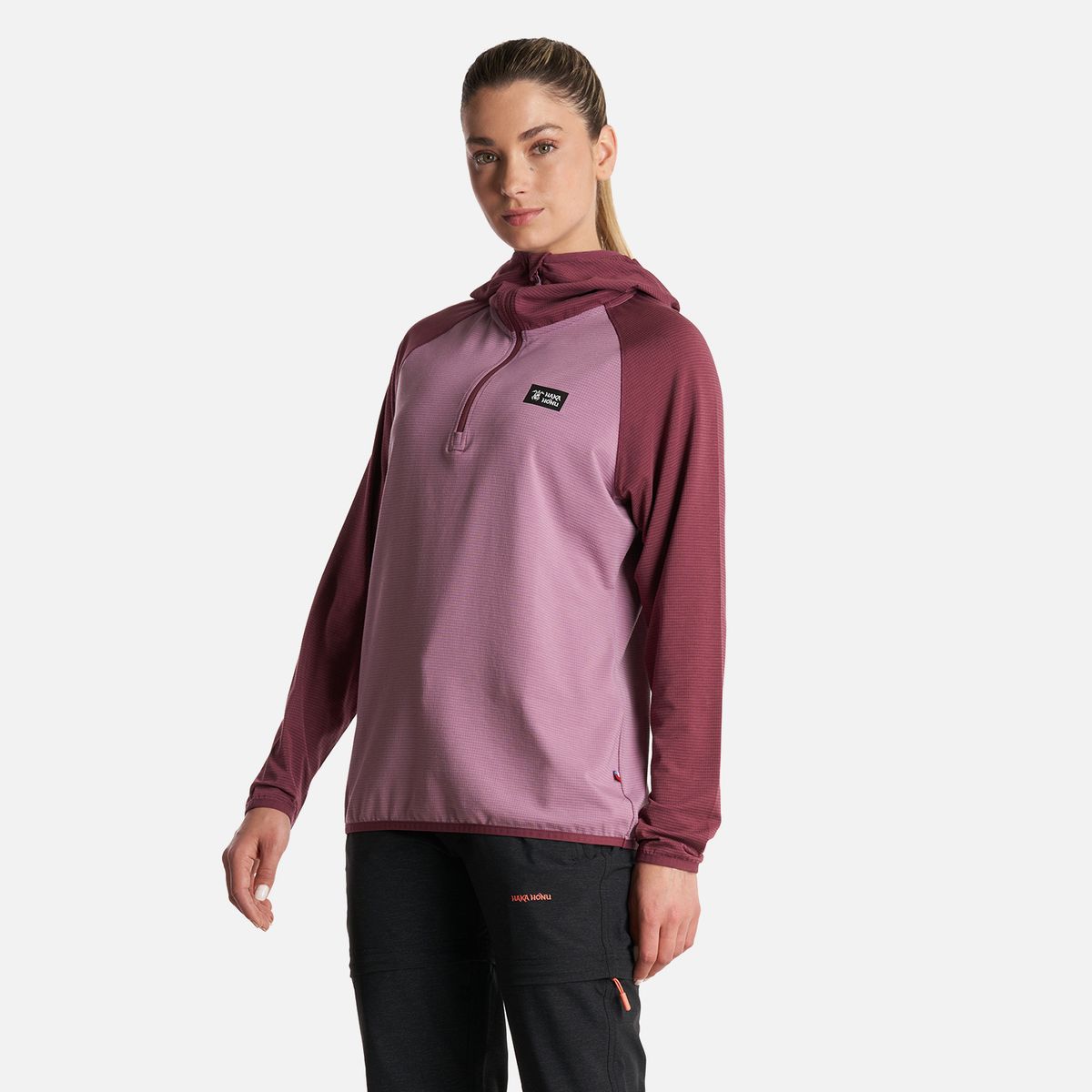 HAKA HONU - Poleron Mujer Taina Pro Malva Haka Honu