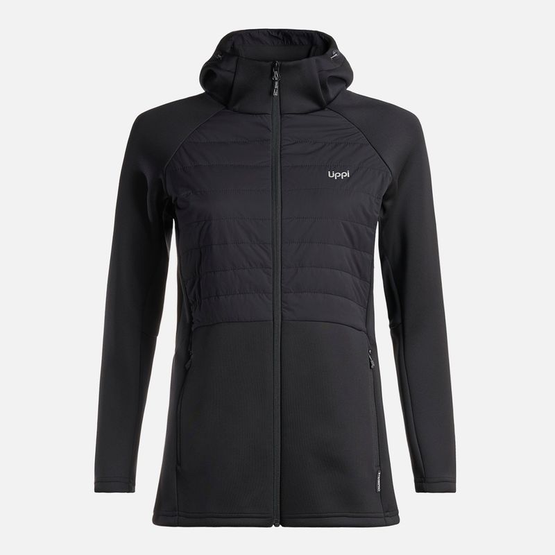 LIPPI - Chaqueta Mujer  ColdMove WindBreaker SteamPro Hoody Jacket Negro Lippi