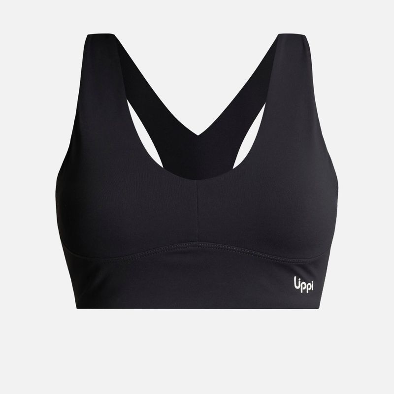 LIPPI - Peto Mujer  Workout High Bra Negro Lippi