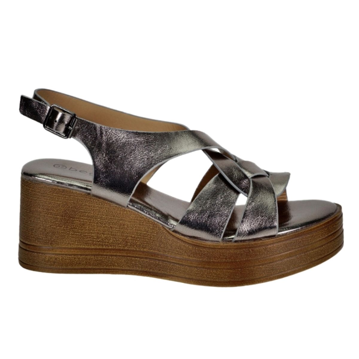 BEGOÑA - Sandalia Floriana Plateado BEGOÑA