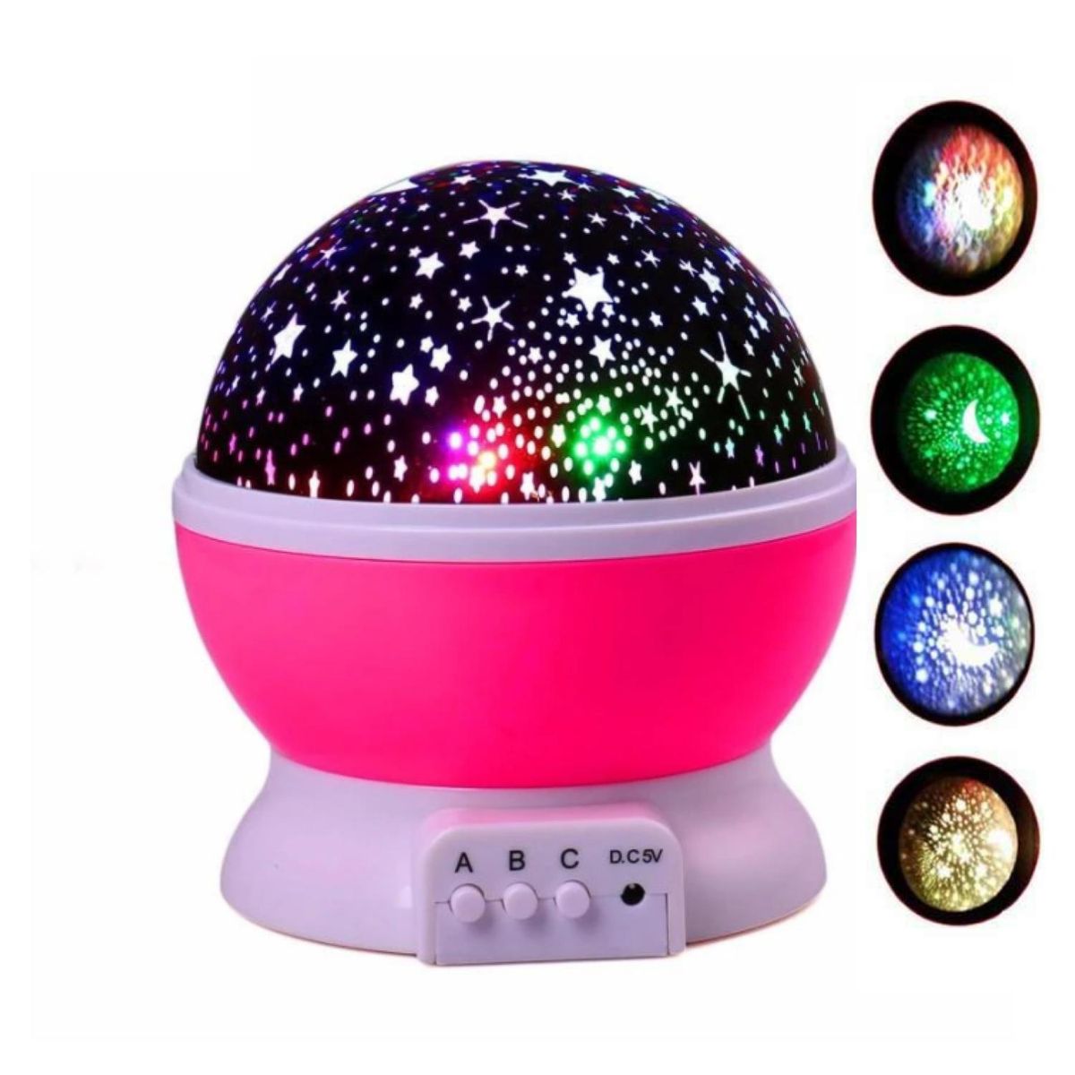 GENERICO - Proyector De Estrellas lampara Espanta cuco Luces fucsia