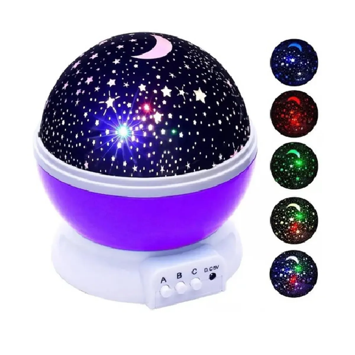 GENERICO - Proyector De Estrellas lampara Espanta cuco Luces Morado