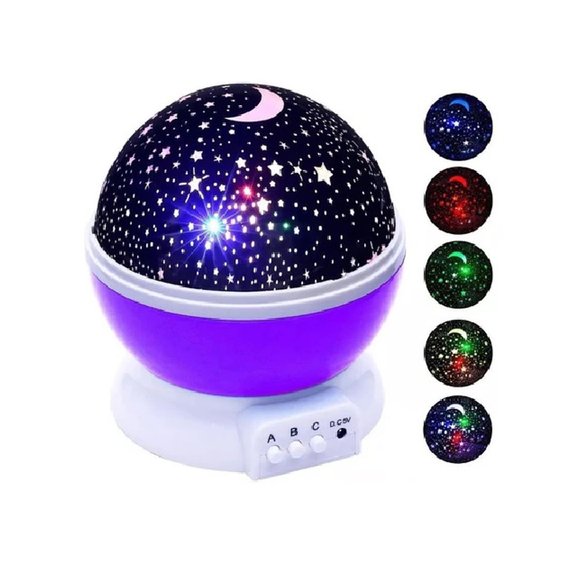 GENERICO - Proyector De Estrellas lampara Espanta cuco Luces Morado