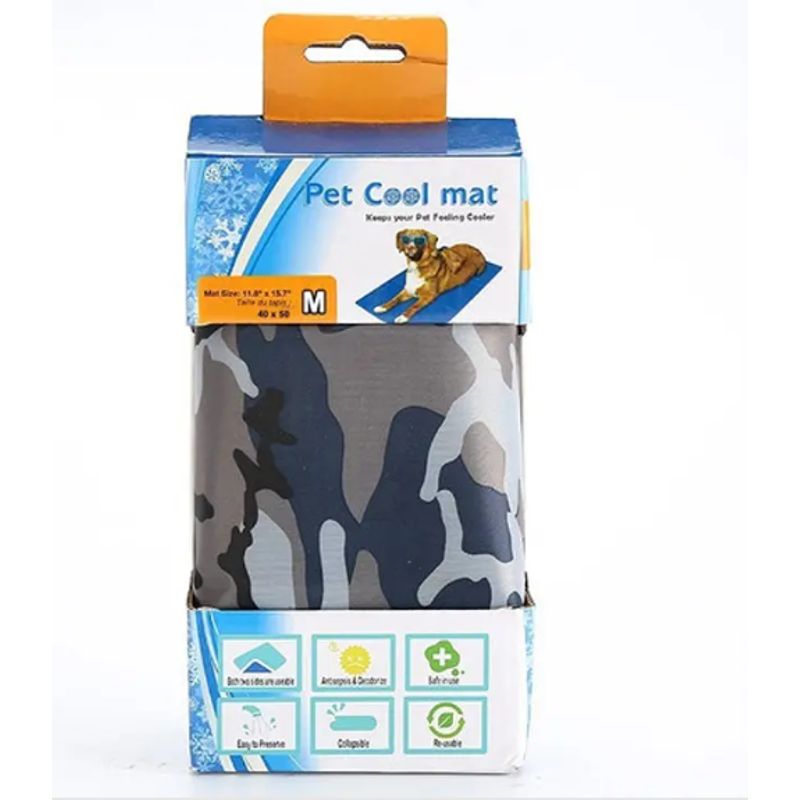 GENERICO - Manta Gel Refrescante Mascotas Refrigerante 40x50 Reusable.