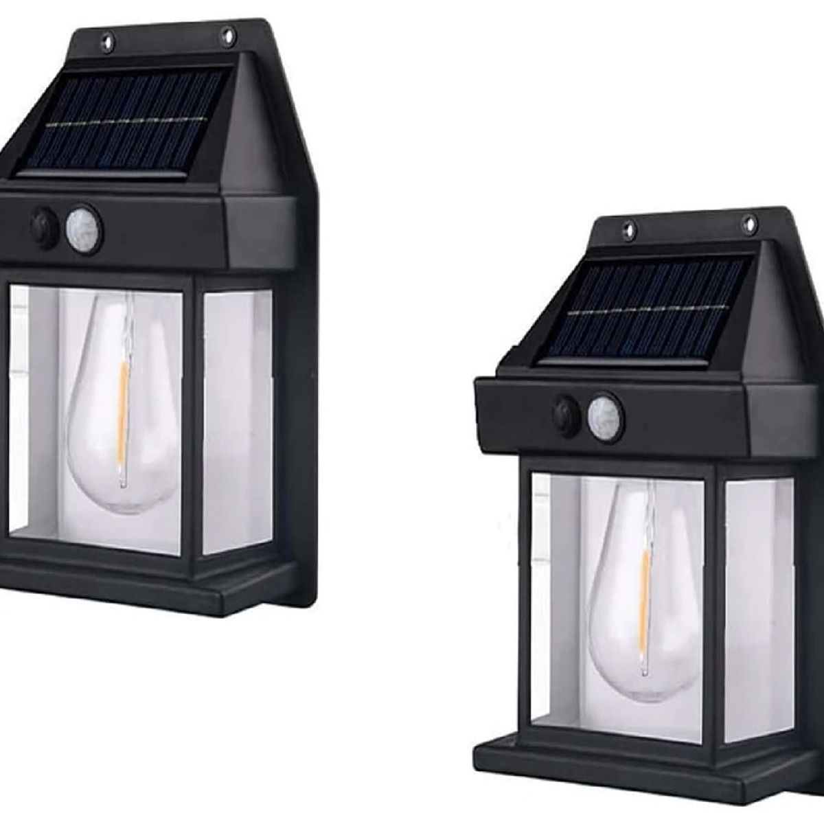 GENERICO - PACK x2 Lampara de Pared Interacción Solar sensor de movimiento