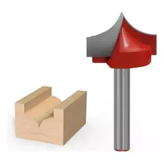 GENERICO - Fresa Madera Doble Perfilado Curvo Vástago 6mm 6x25mm 1pcs