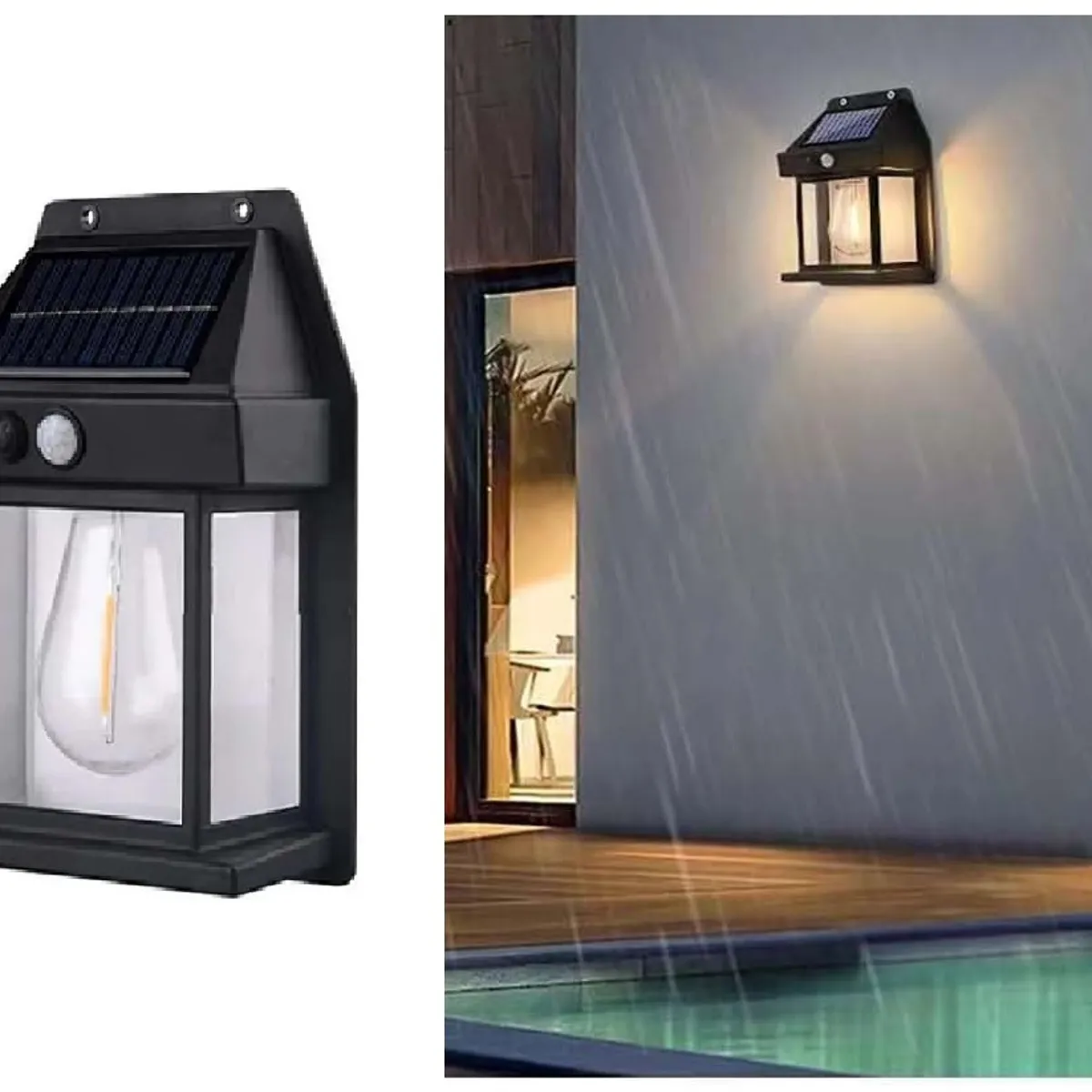 GENERICO - PACK X2 Lampara de Pared de Interacción Solar