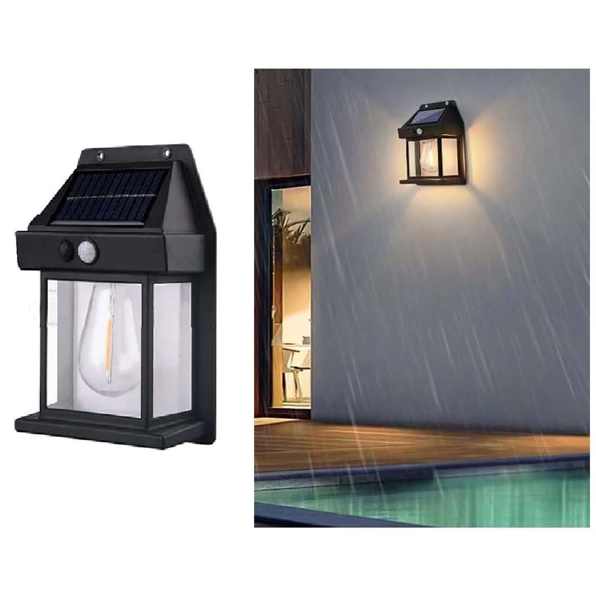 GENERICO - Lampara de Pared Interacción Solar sensor de movimiento