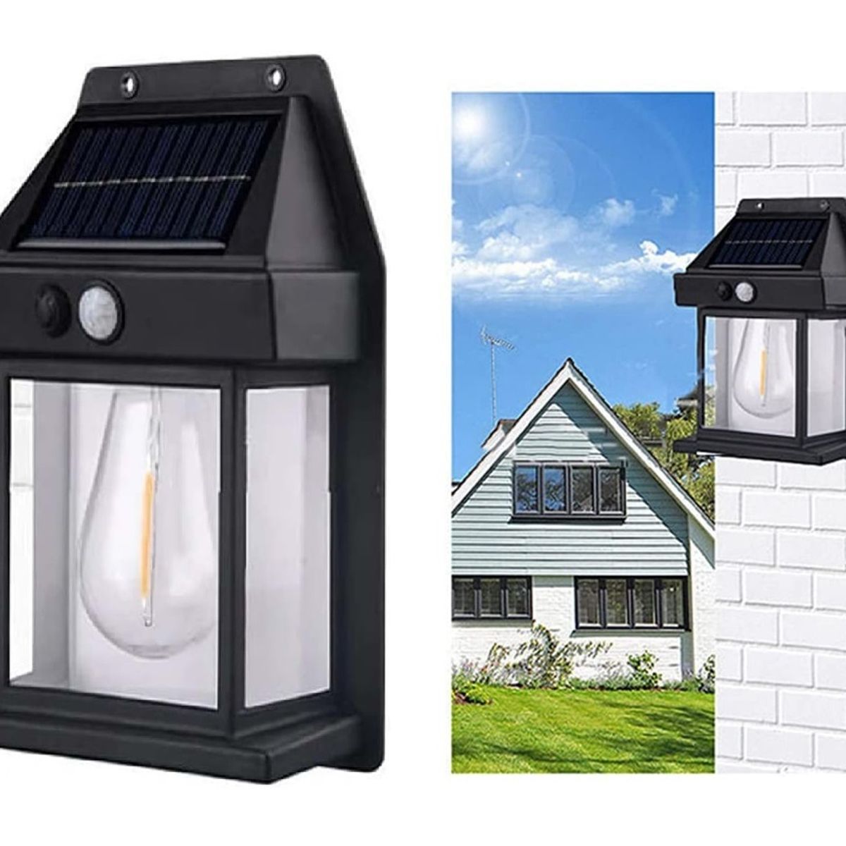 GENERICO - Lampara de Pared Interacción Solar sensor de movimiento