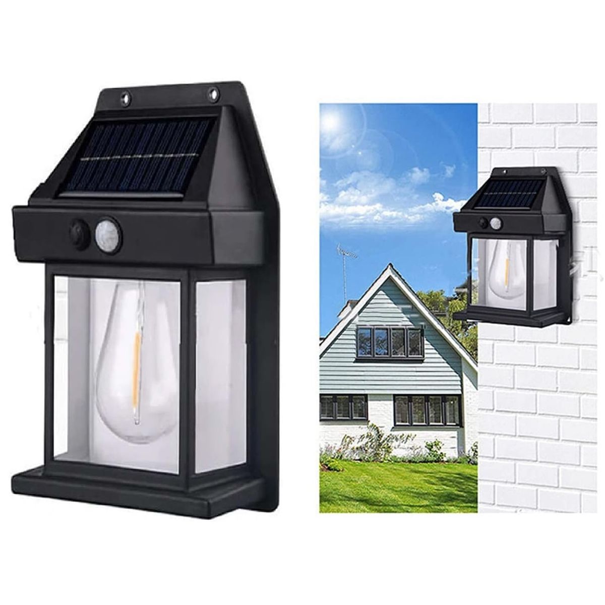 GENERICO - Lampara Solar de Pared Interacción con sensor de movimiento