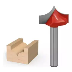 GENERICO - Fresa Madera Doble Perfilado Curvo Vástago 6mm 6x22mm 1pcs