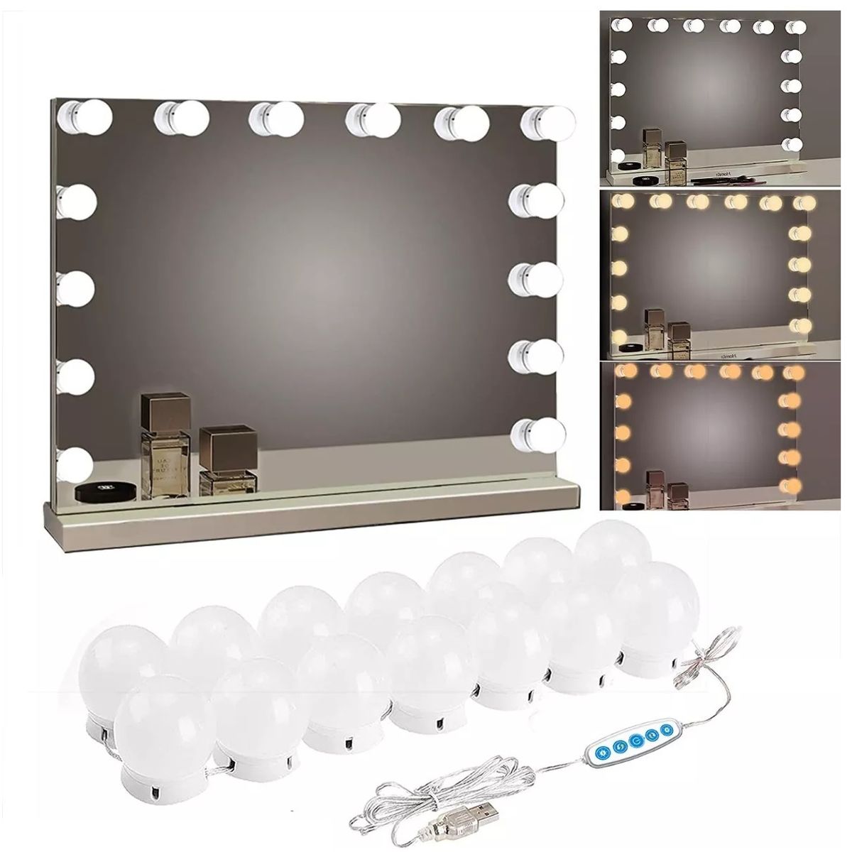 GENERICO - Ampolletas Para Espejo Maquillaje Decoración 10 unidades