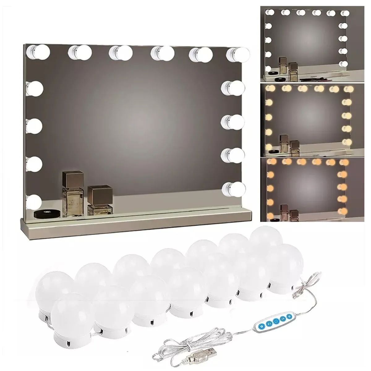 GENERICO - Ampolletas Para Espejo Maquillaje Decoración 10 unidades