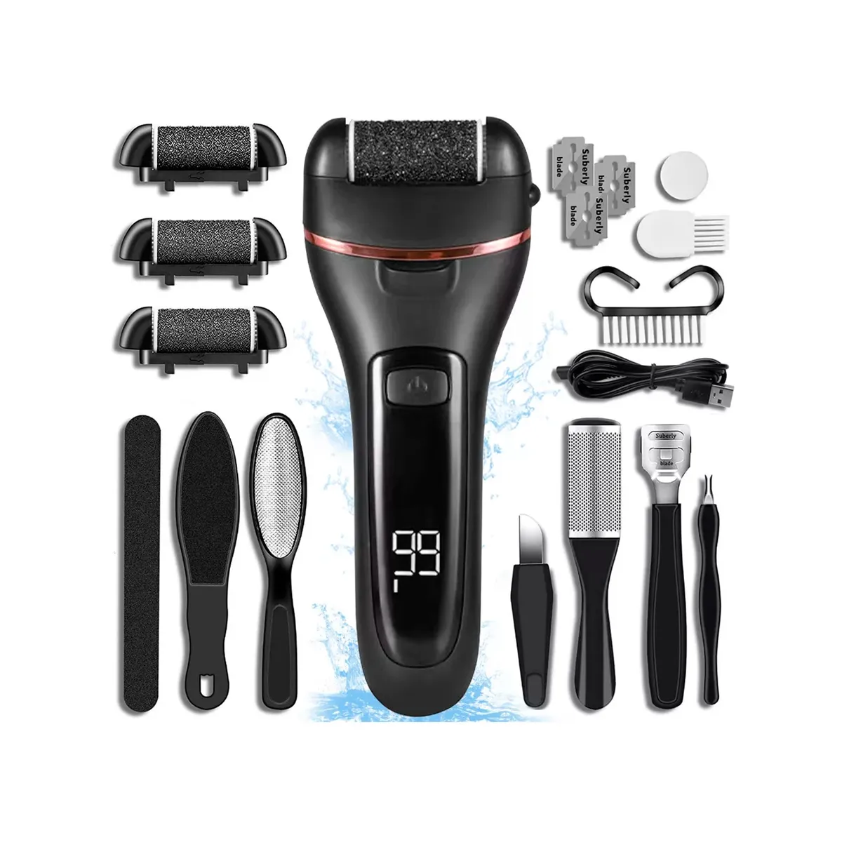 GENERICO - Kit De Pedicura 18 En 1 Removedor Quita Callos