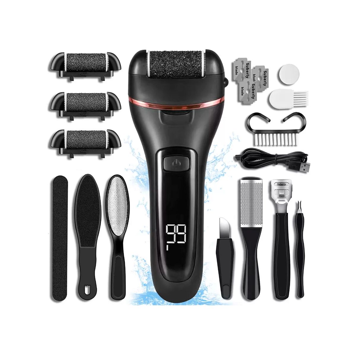 GENERICO - Kit De Pedicura 18 En 1 Removedor Quita Callos