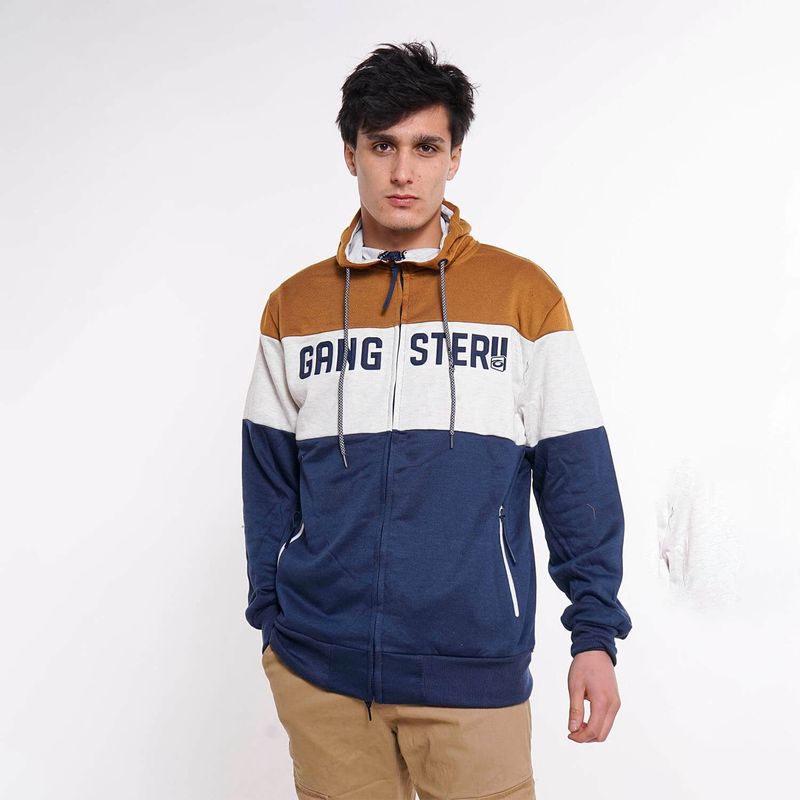 GANGSTER - Poleron Fullzipper Delgado Carmel Mostaza Gangster