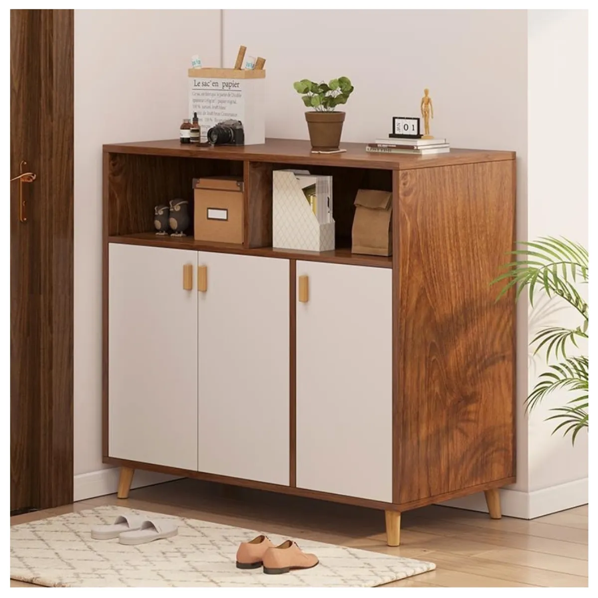 HOMER DESIGN - Comoda Velador Zapatero Multiuso Hall Living Organizador entrada hall…