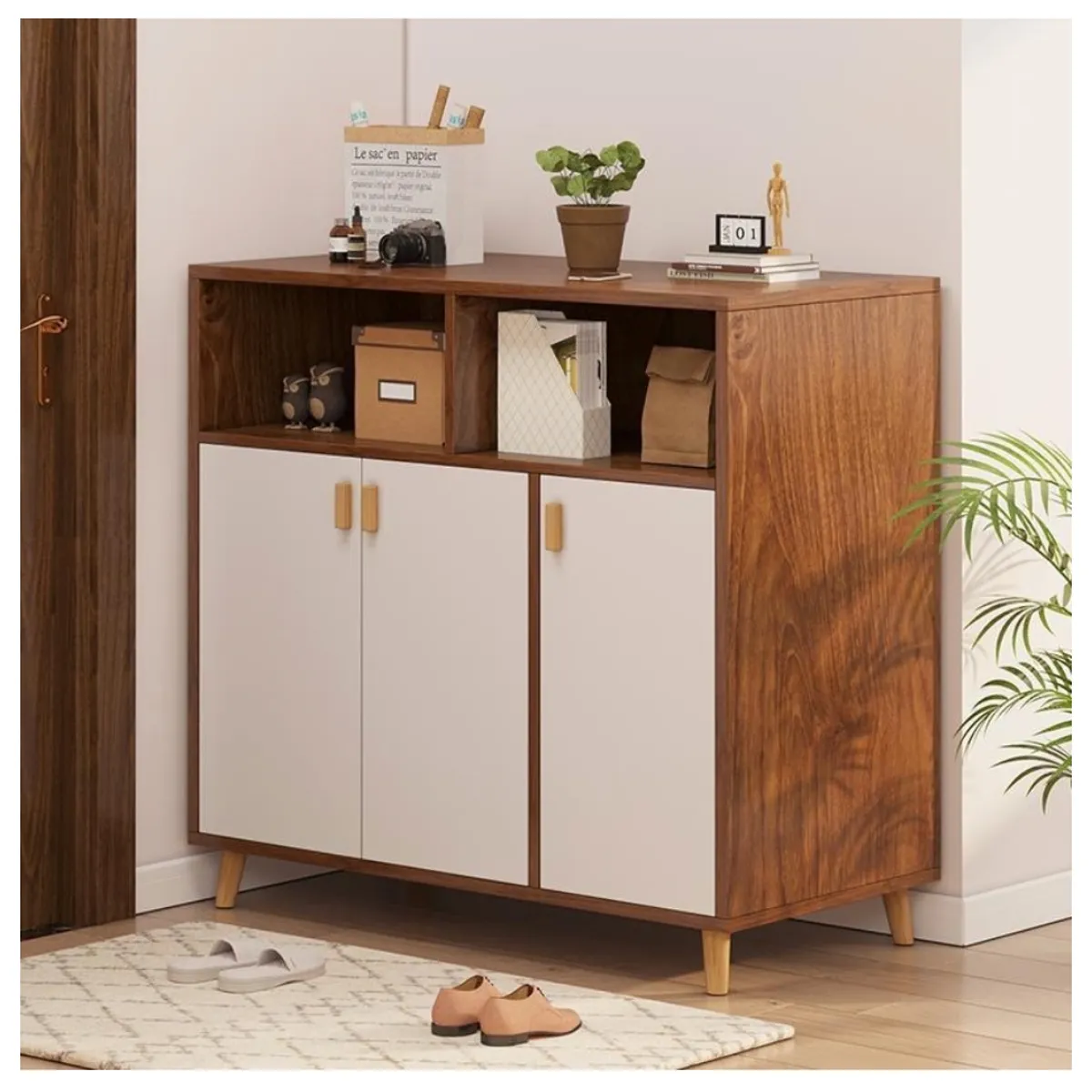 HOMER DESIGN - Comoda Velador Zapatero Multiuso Hall Living Organizador entrada hall…