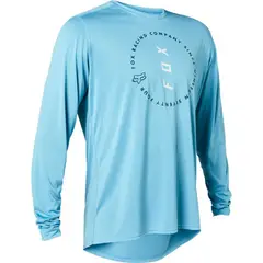FOX - Polera Bicicleta Ranger Manga Larga Vert Azul
