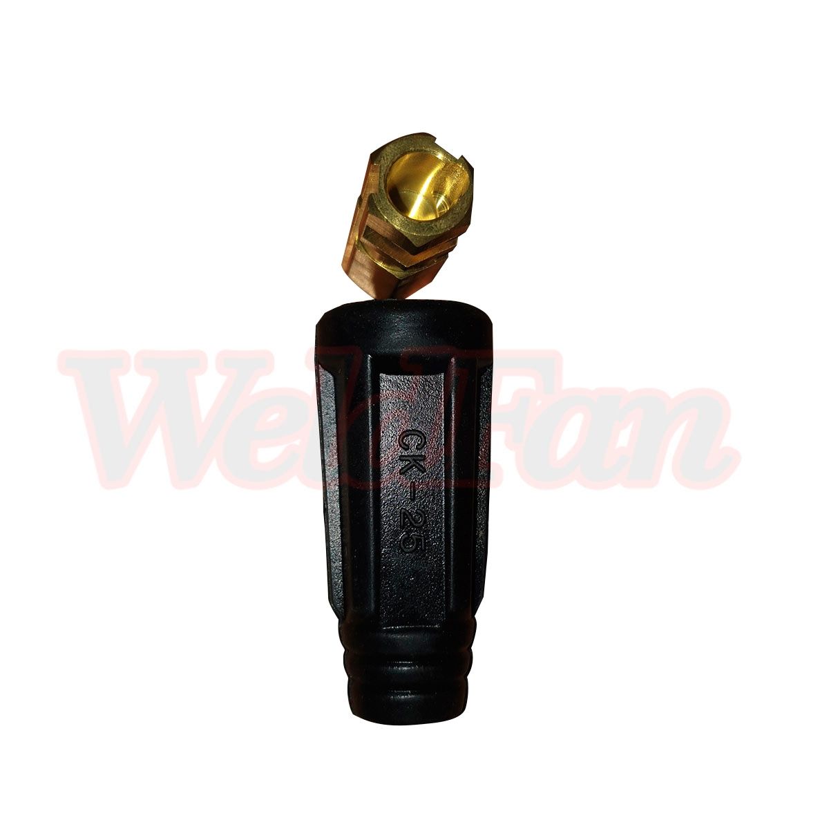 GENERICO - Conector Rápido Hembra 10-25 Color Negro Pack 2und Maquina De Soldar