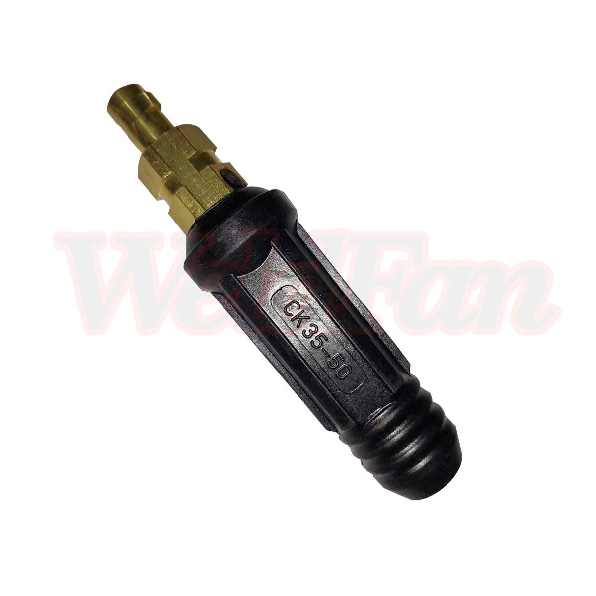 GENERICO - Conector Rápido Macho 35-50 Color Negro Pack 2und Maquina De Soldar