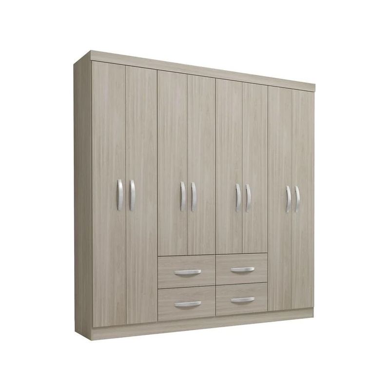 M DESIGN - closet 8 puertas 4 cajones crema