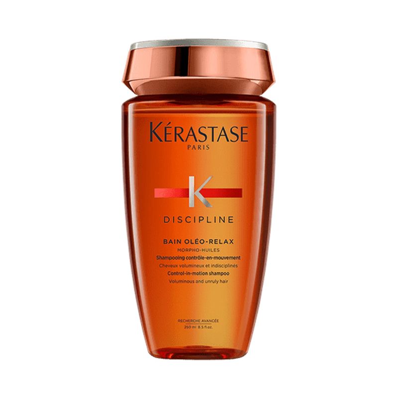 KERASTASE - Shampoo Anti-Frizz Cabello Voluminoso E Indisciplinado Bain Oléo-Relax Discipline 250ml Kerastase