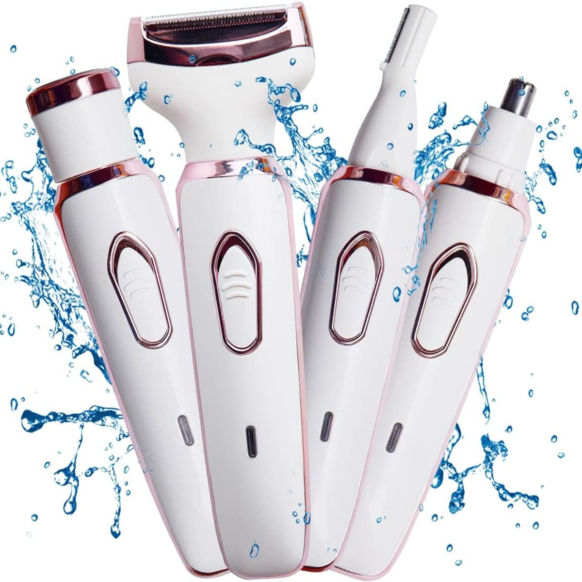 BLUEDREAMER - Depiladora Recargable 4 En 1 Recorte De Vello Corporal.