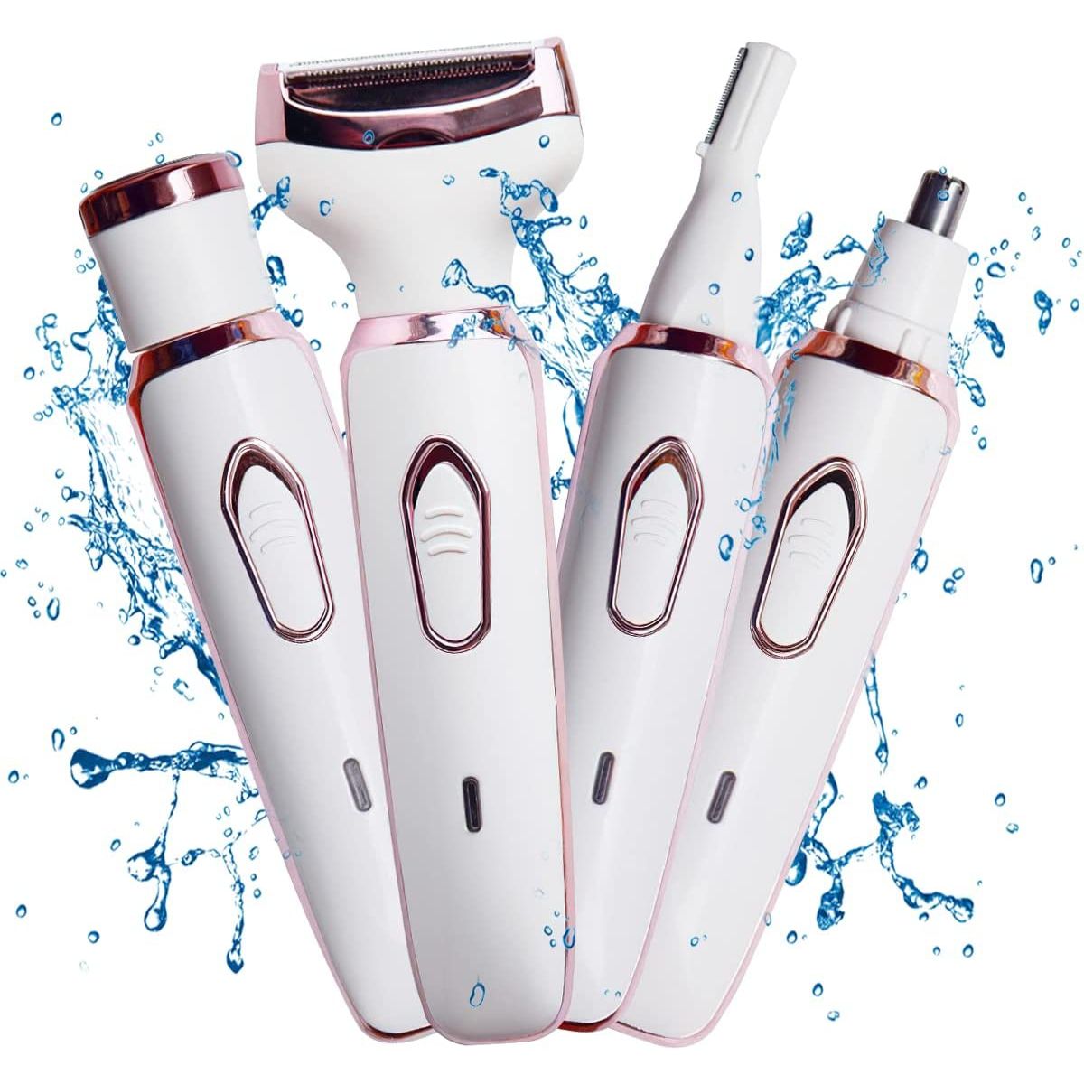 BLUEDREAMER - Depiladora Recargable 4 En 1 Recorte De Vello Corporal.