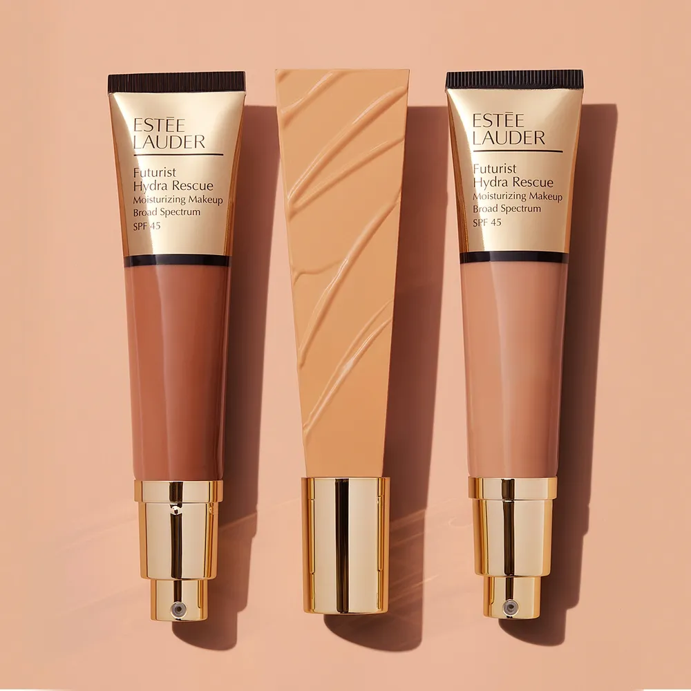 Base De Maquillaje Liquida Futurist Hydra Rescue Spf 45 Estée Lauder - Rosado, foto 5