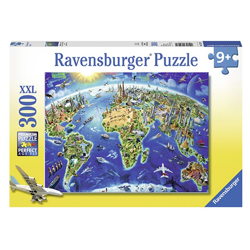 RAVENSBURGER - Ravensburger Puzzles Puzzle XXL Mapa de Los Monumentos - 300 Piezas